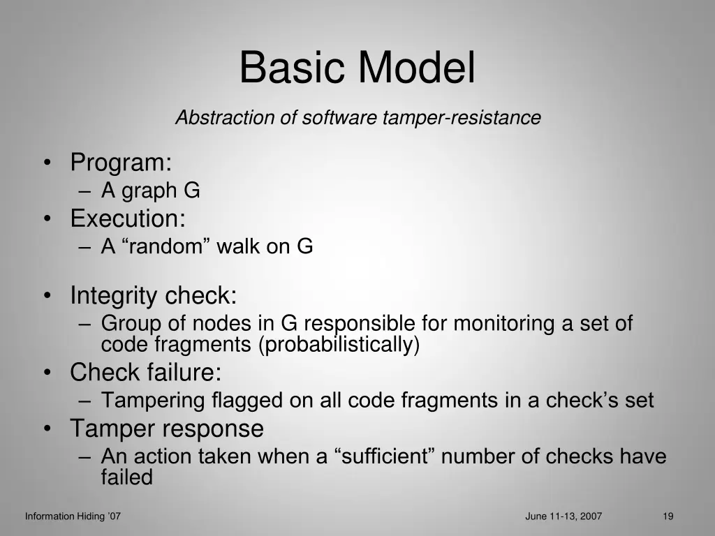 basic model