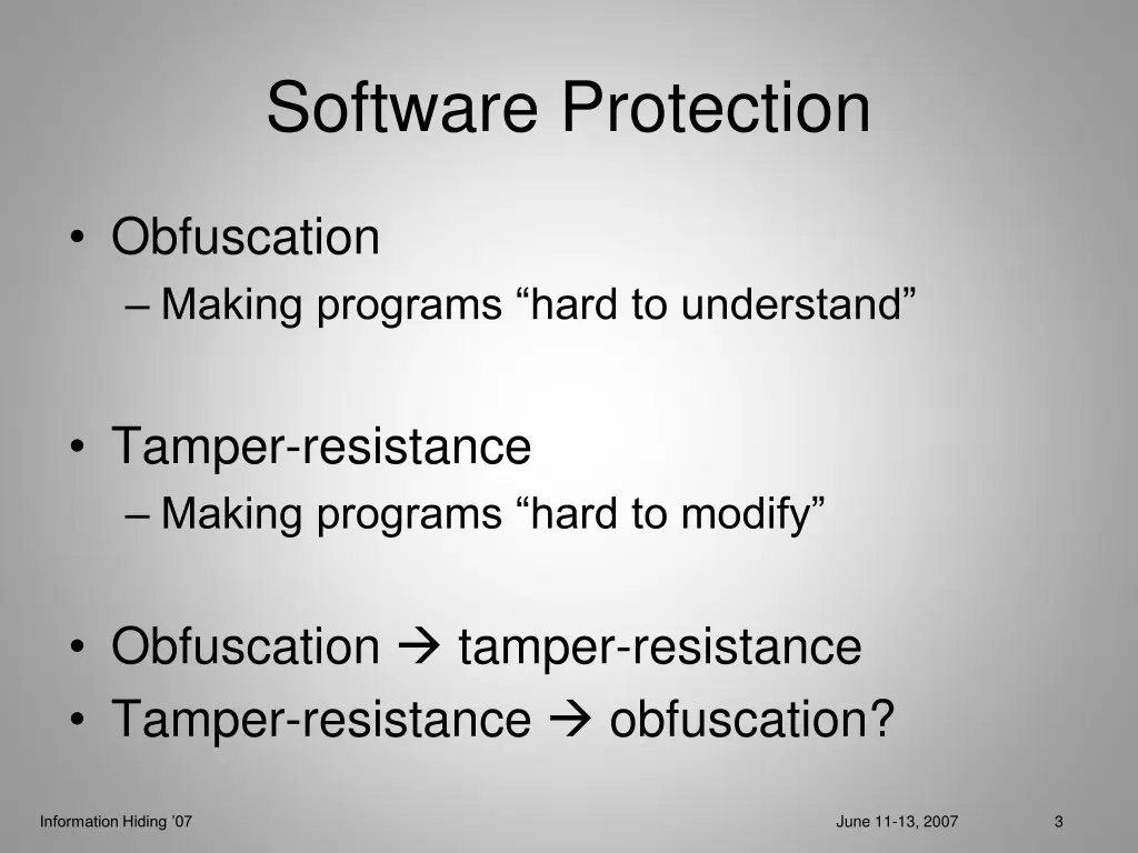 software protection