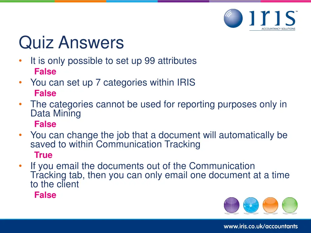 quiz answers it is only possible