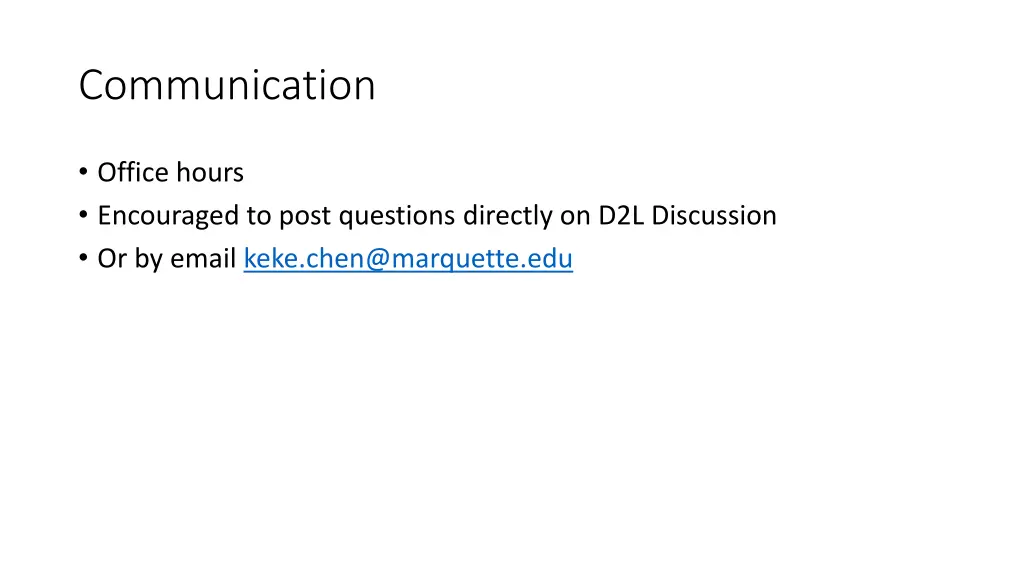 communication
