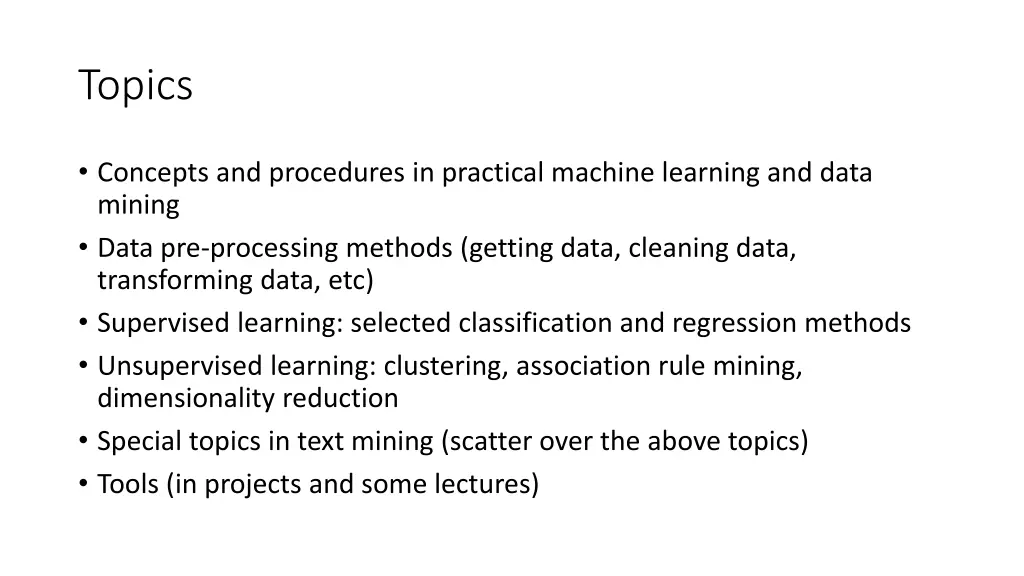 topics