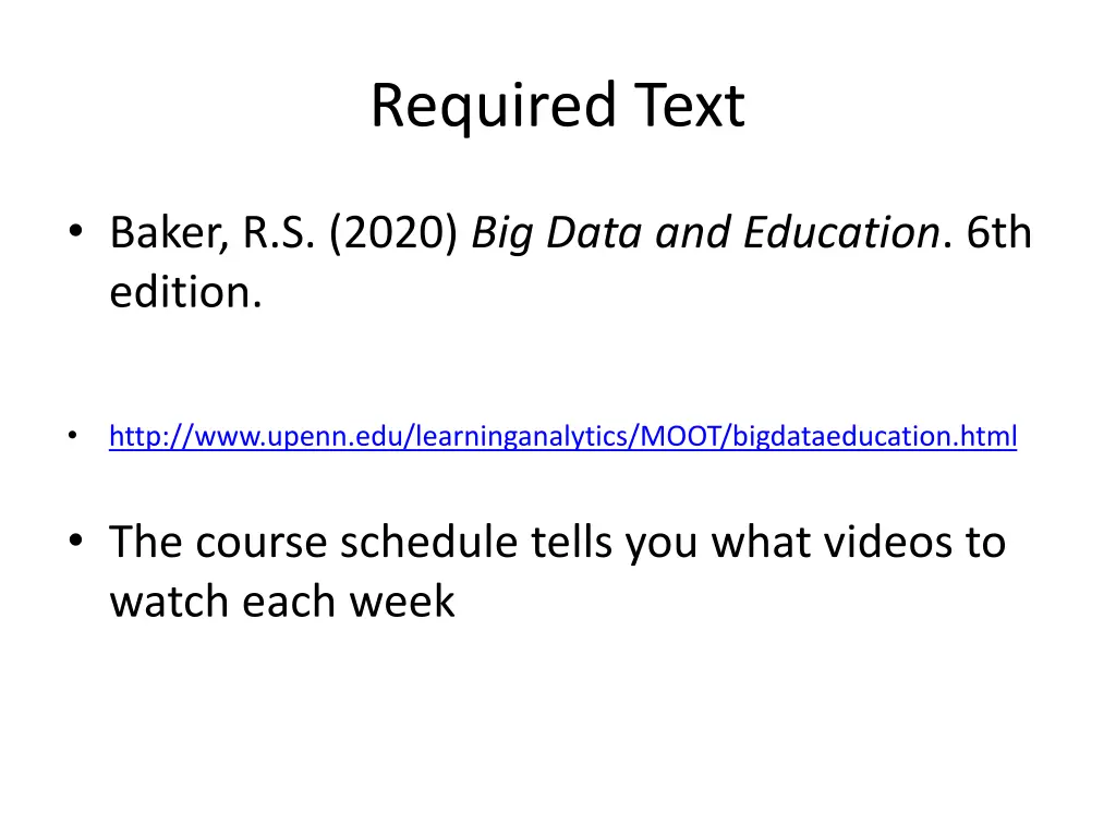 required text