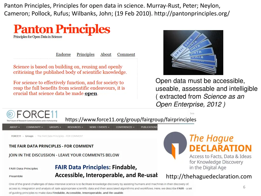 panton principles principles for open data