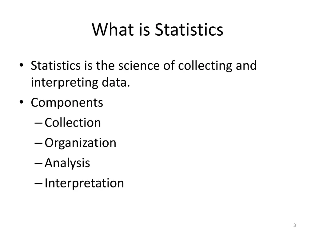 what is statistics