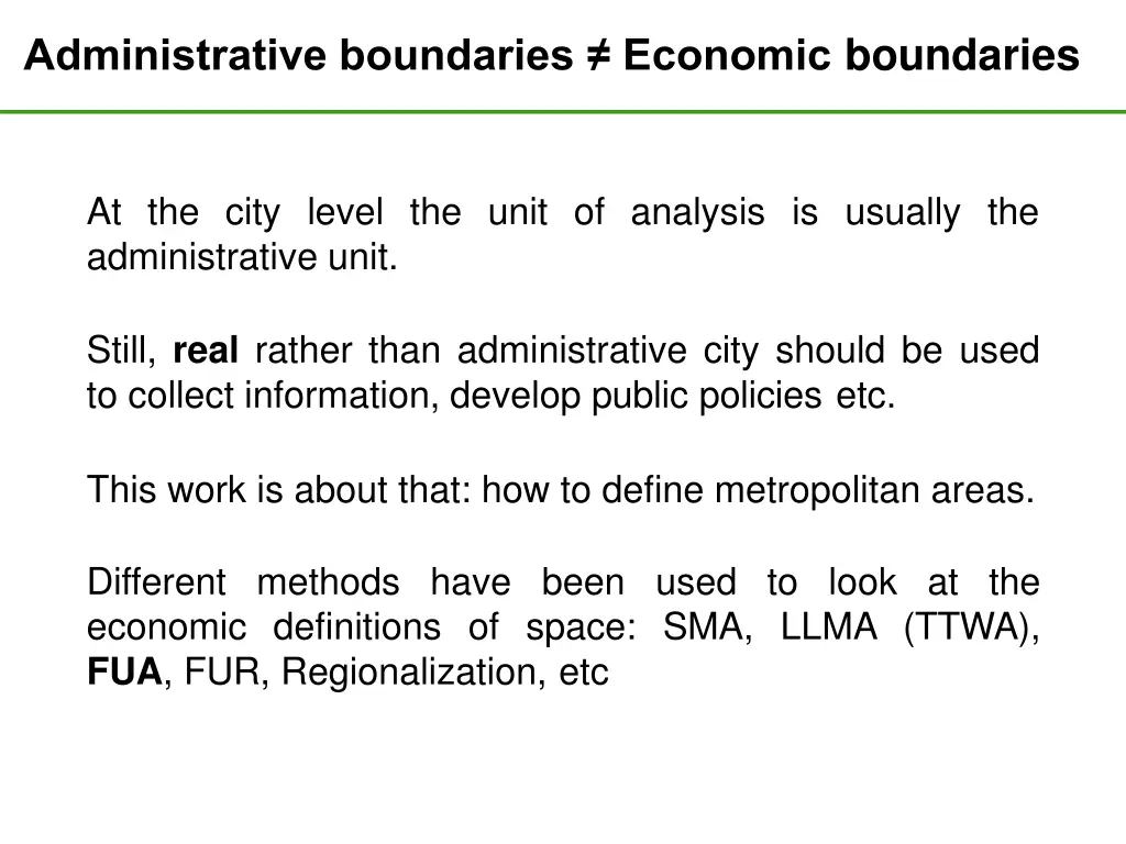 administrative boundaries economic boundaries