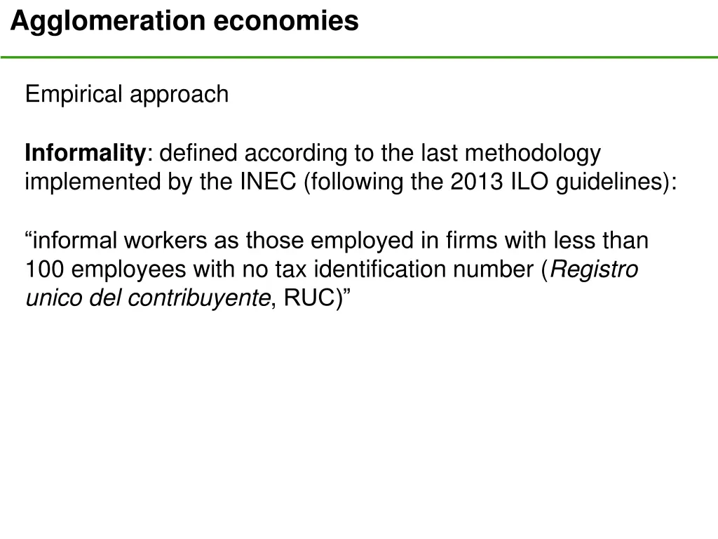 agglomeration economies 10