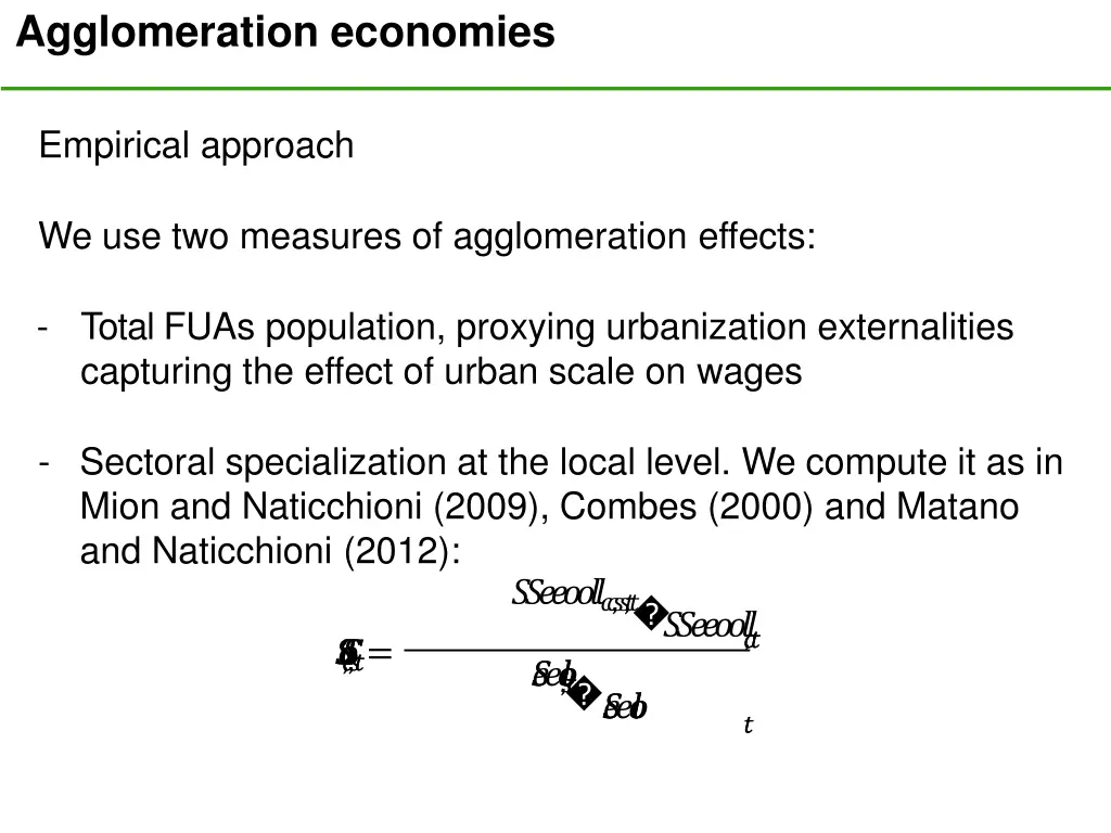 agglomeration economies 11