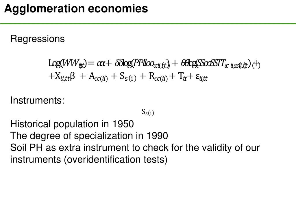 agglomeration economies 15