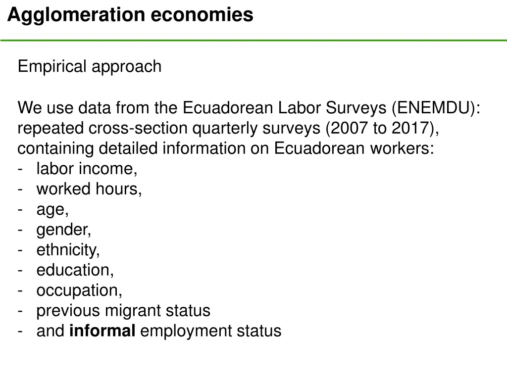 agglomeration economies 7
