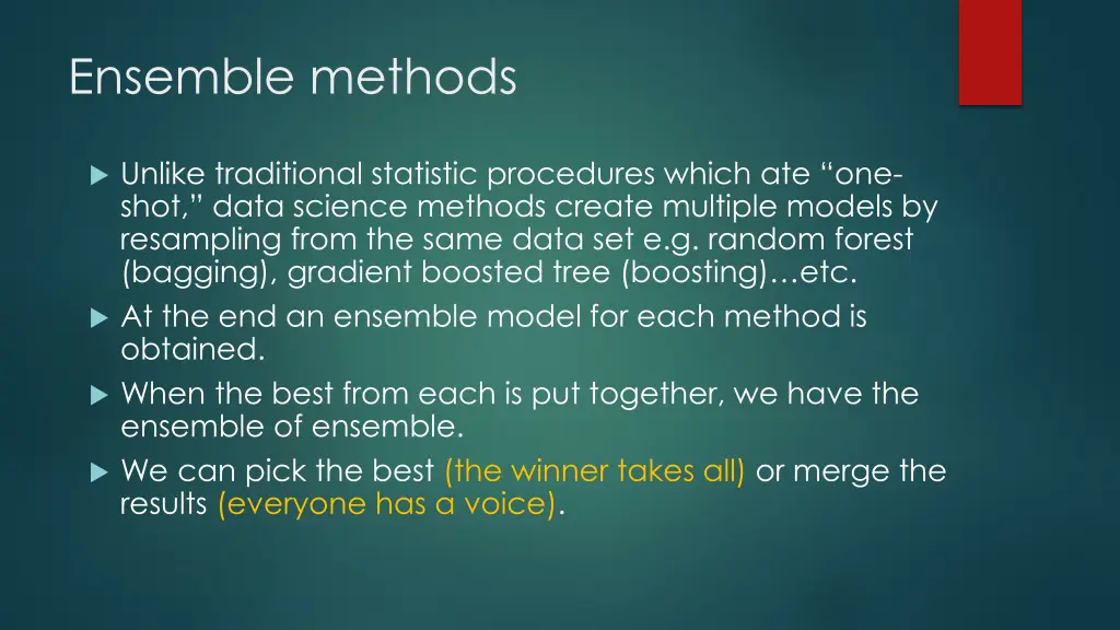 ensemble methods