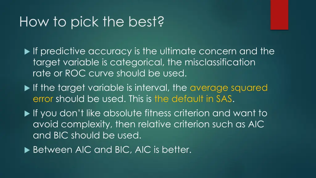 how to pick the best