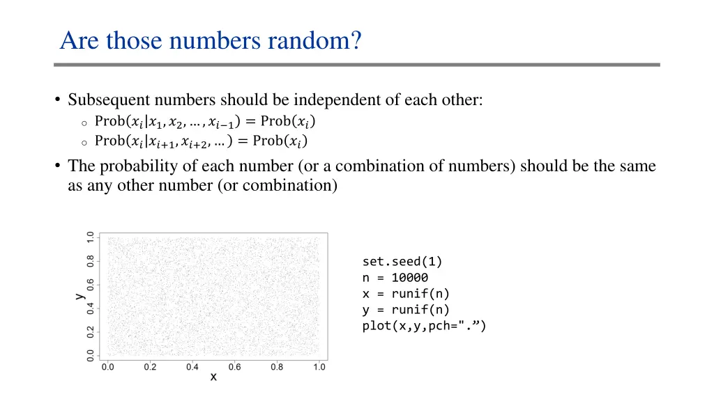 are those numbers random