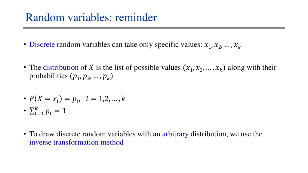 random variables reminder 1