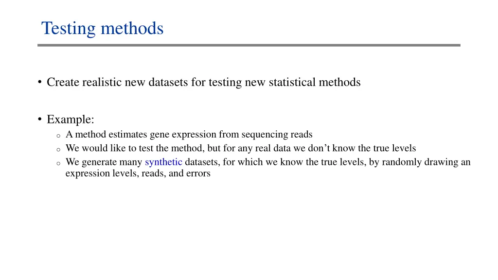 testing methods