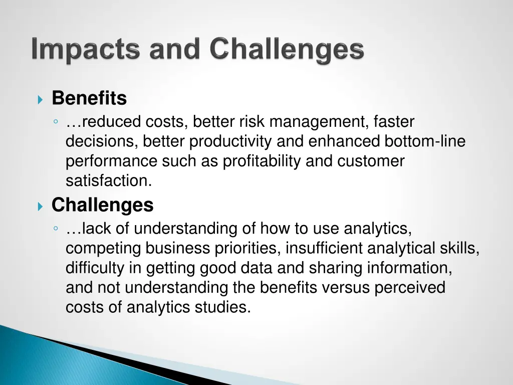 benefits reduced costs better risk management