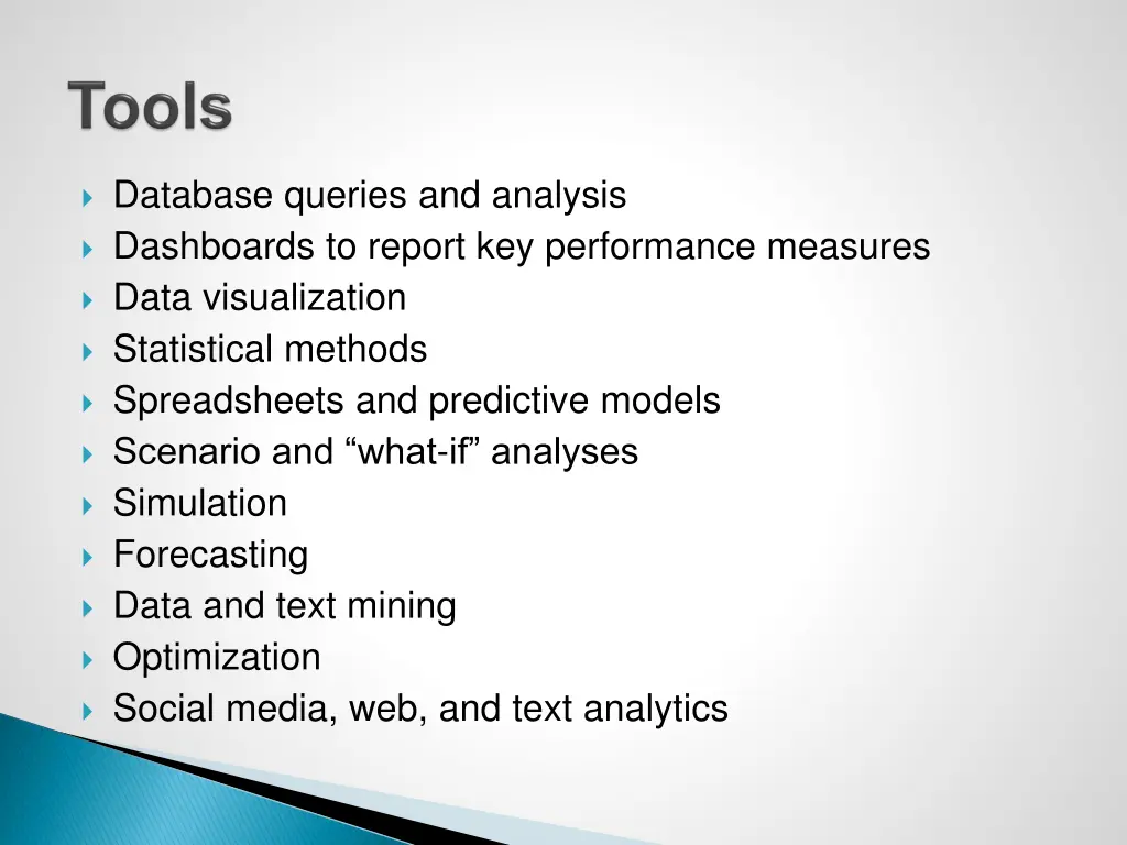 database queries and analysis dashboards