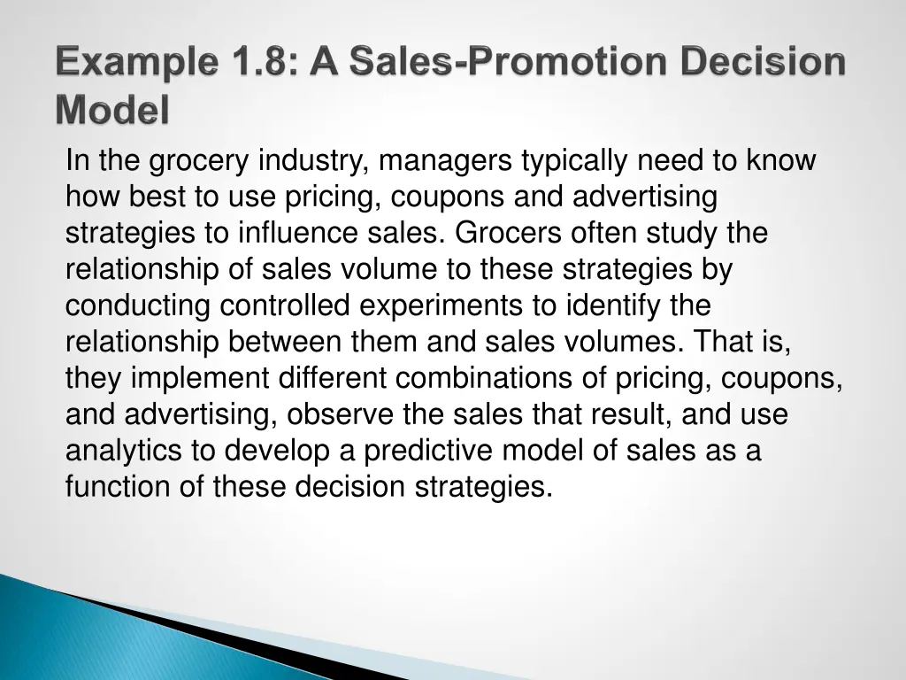 in the grocery industry managers typically need