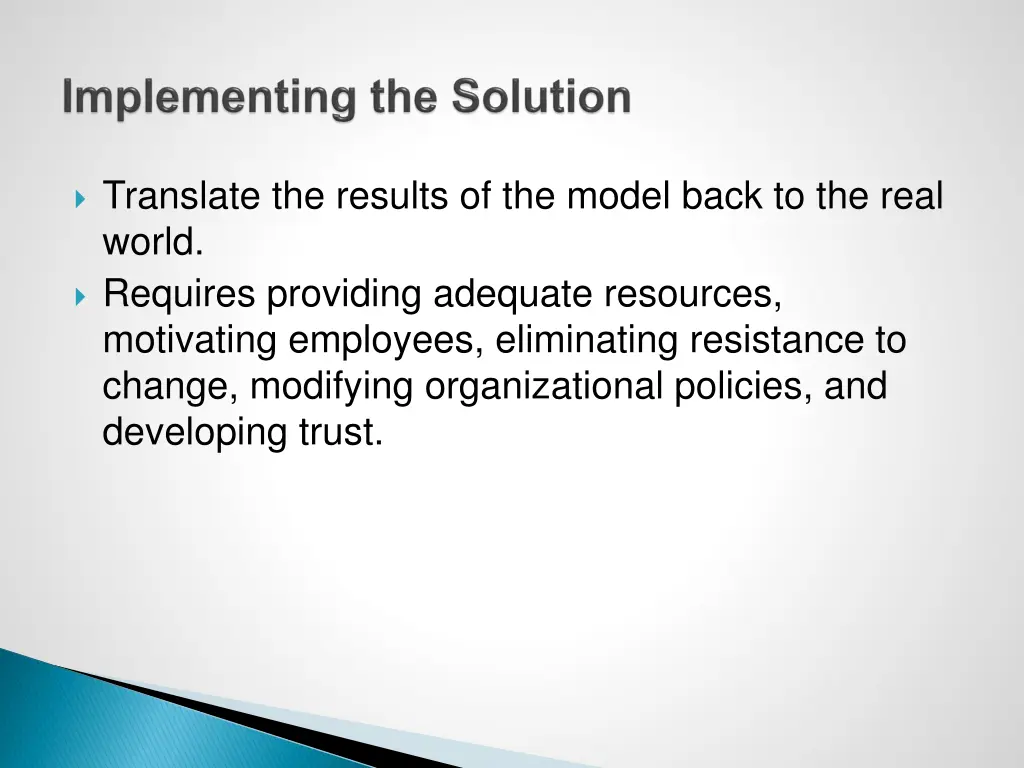 translate the results of the model back