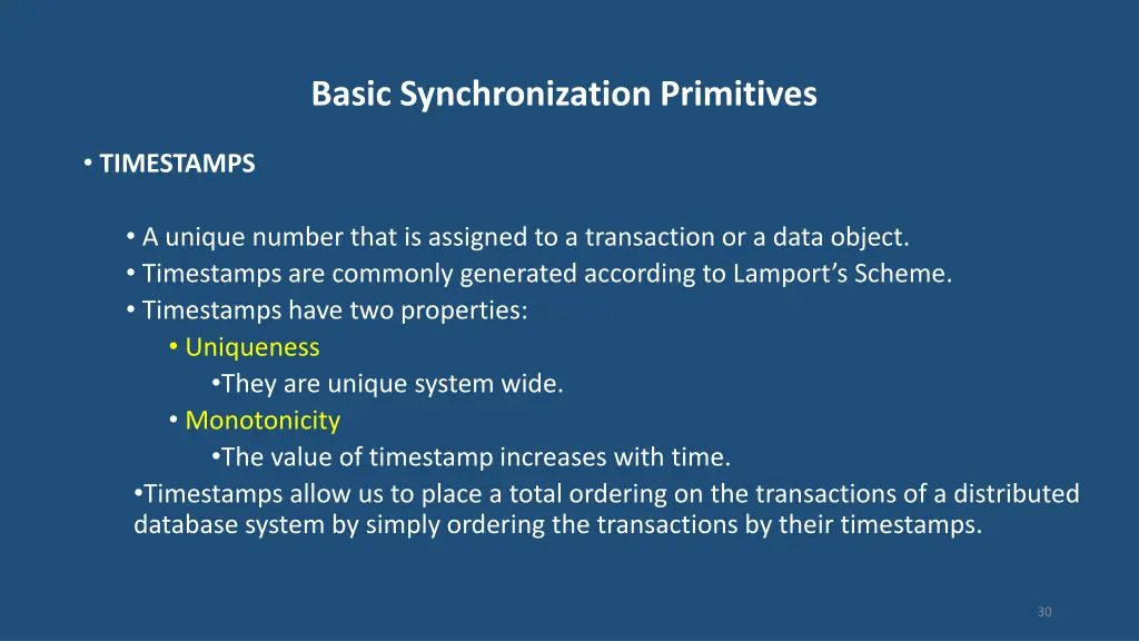 basic synchronization primitives 2