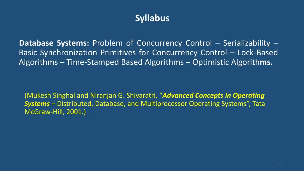 syllabus
