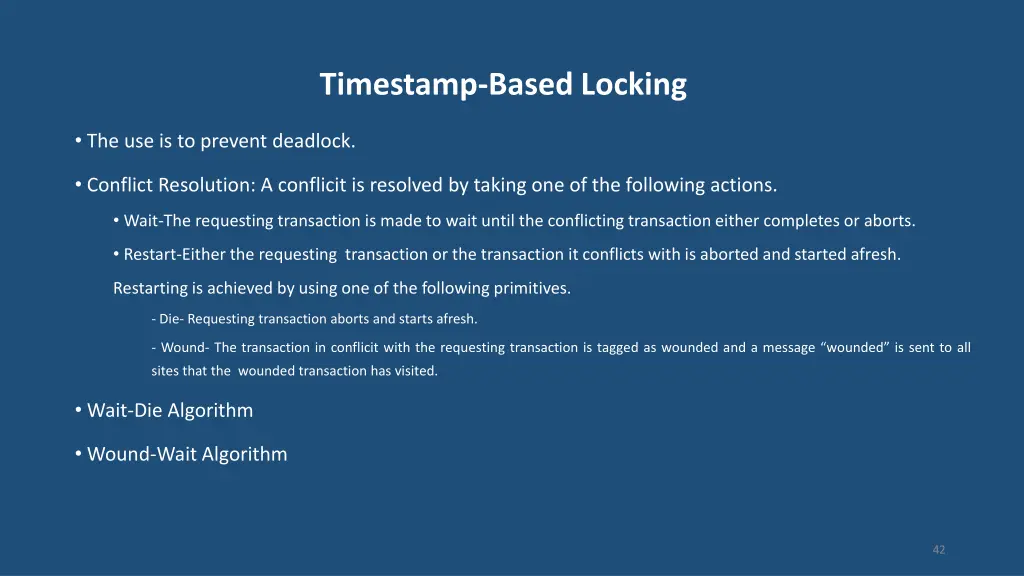 timestamp based locking 1