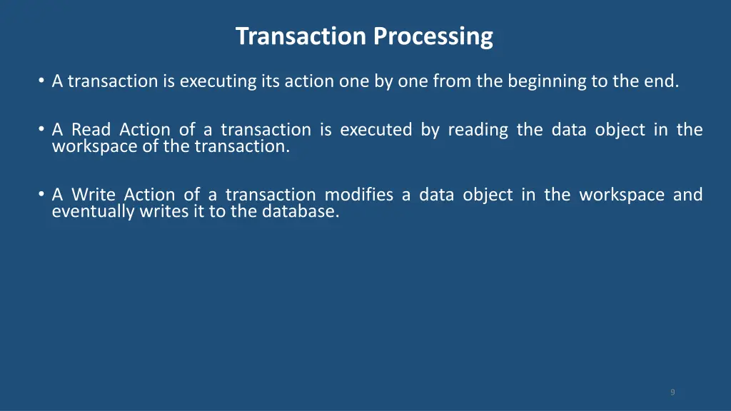 transaction processing