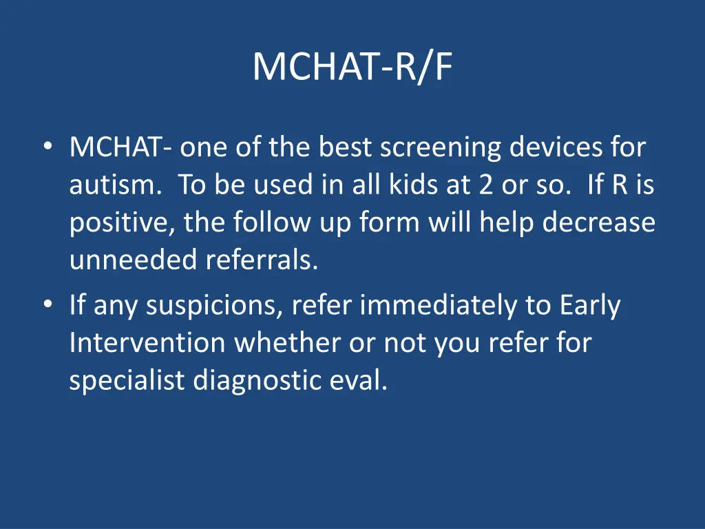 mchat r f