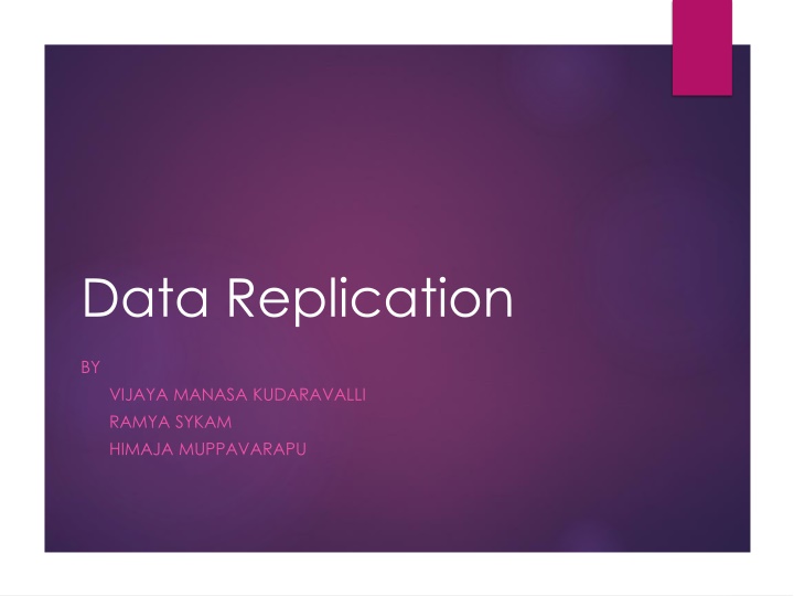 data replication