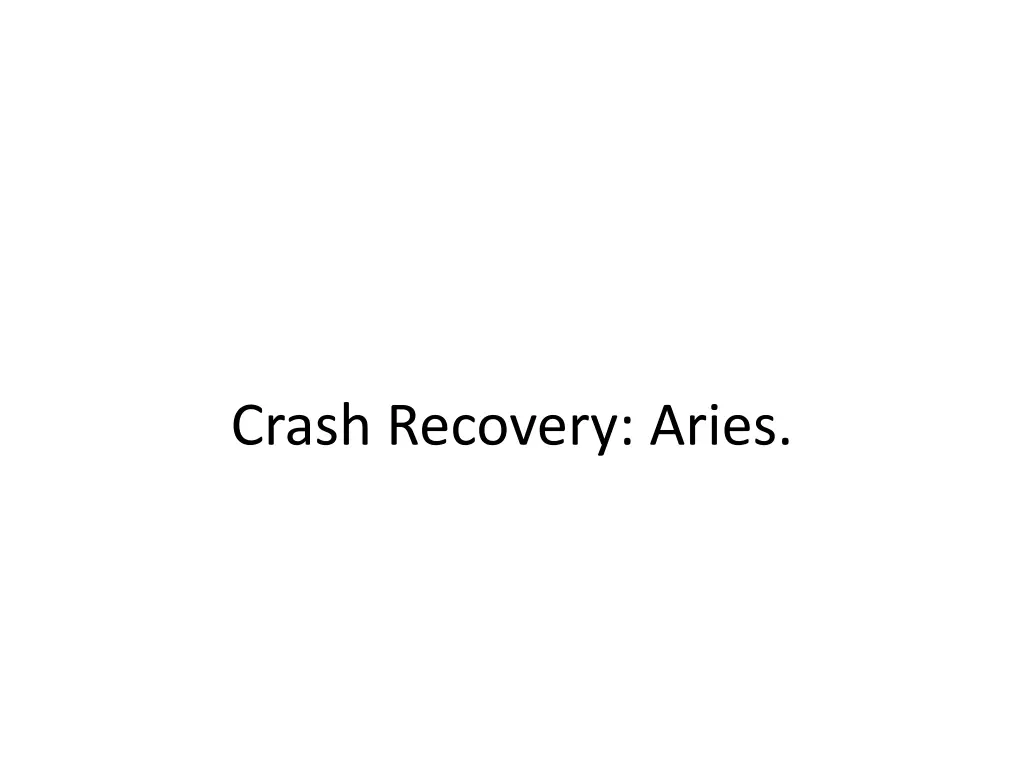 crash recovery aries