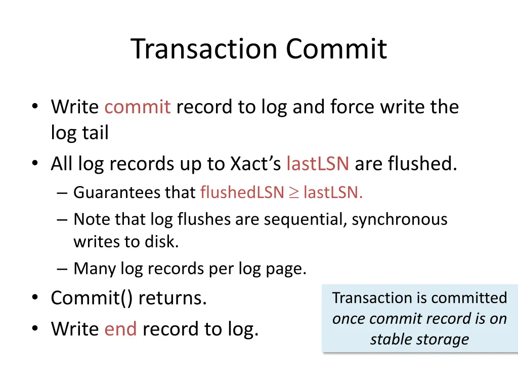 transaction commit