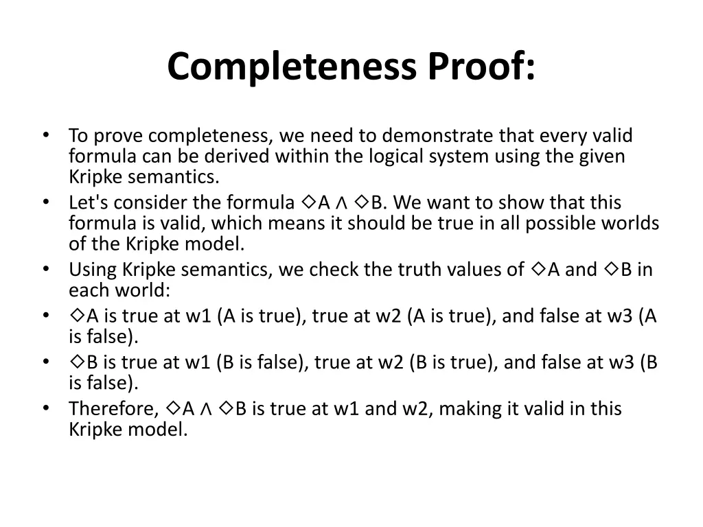 completeness proof