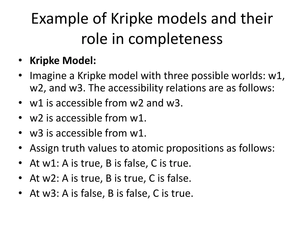 example of kripke models and their role