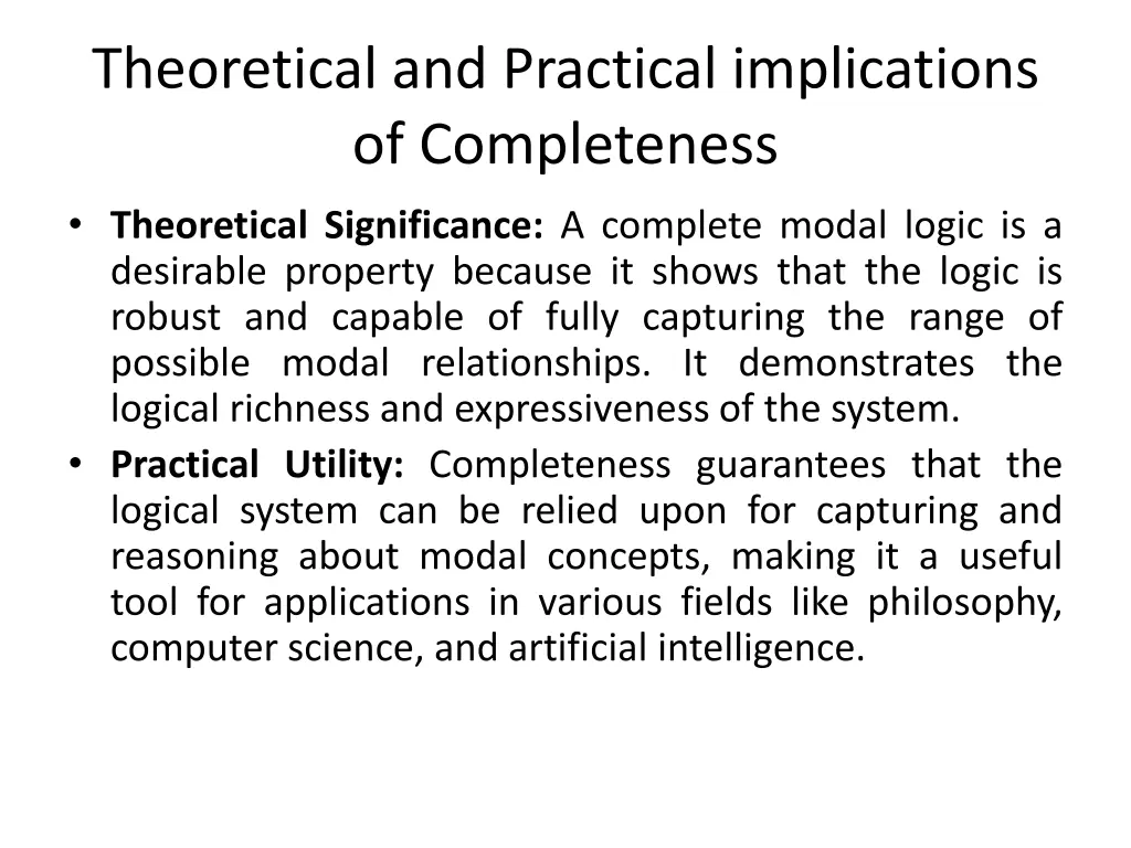 theoretical and practical implications