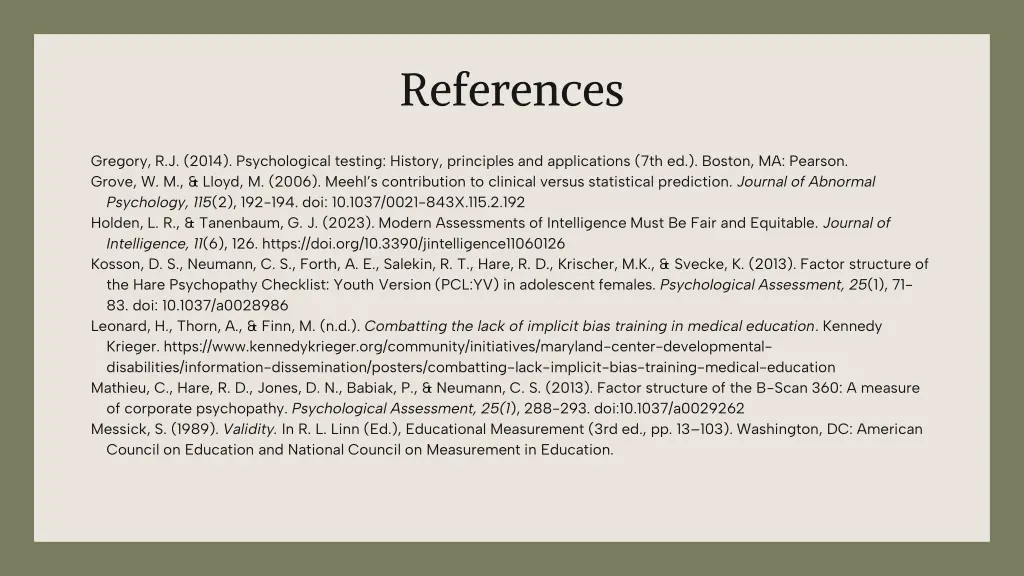 references 1