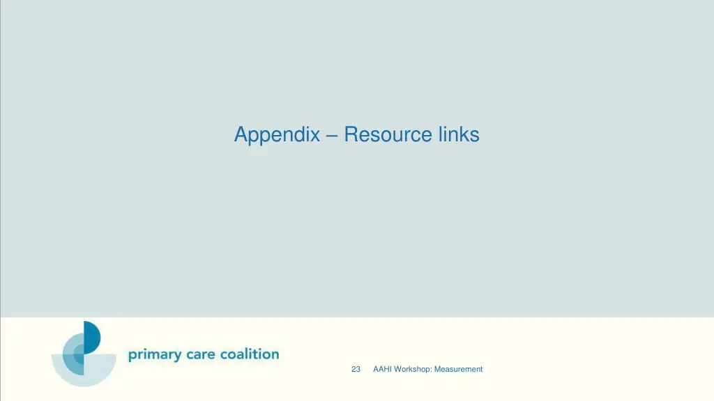 appendix resource links