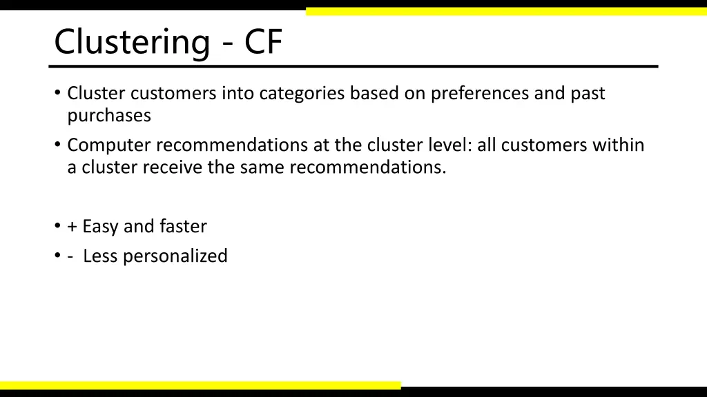 clustering cf