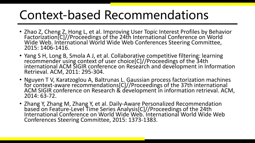 context based recommendations 1