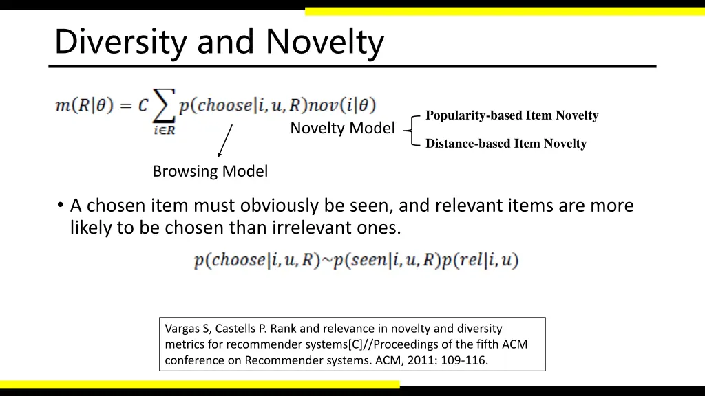 diversity and novelty