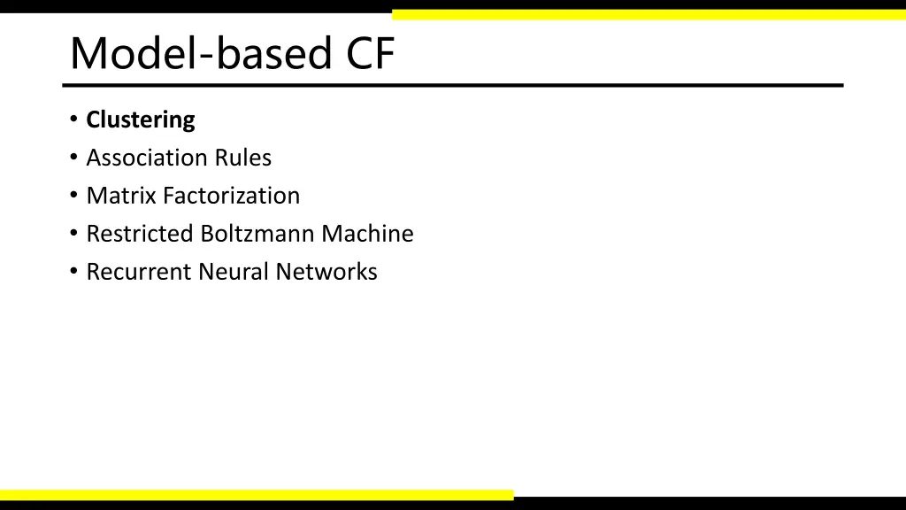 model based cf 1
