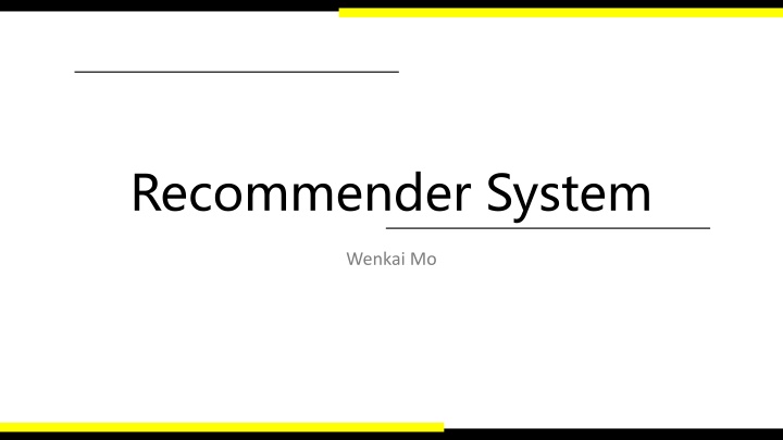 recommender system