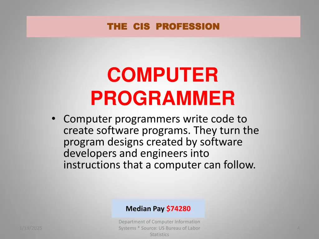 the cis profession the cis profession 3