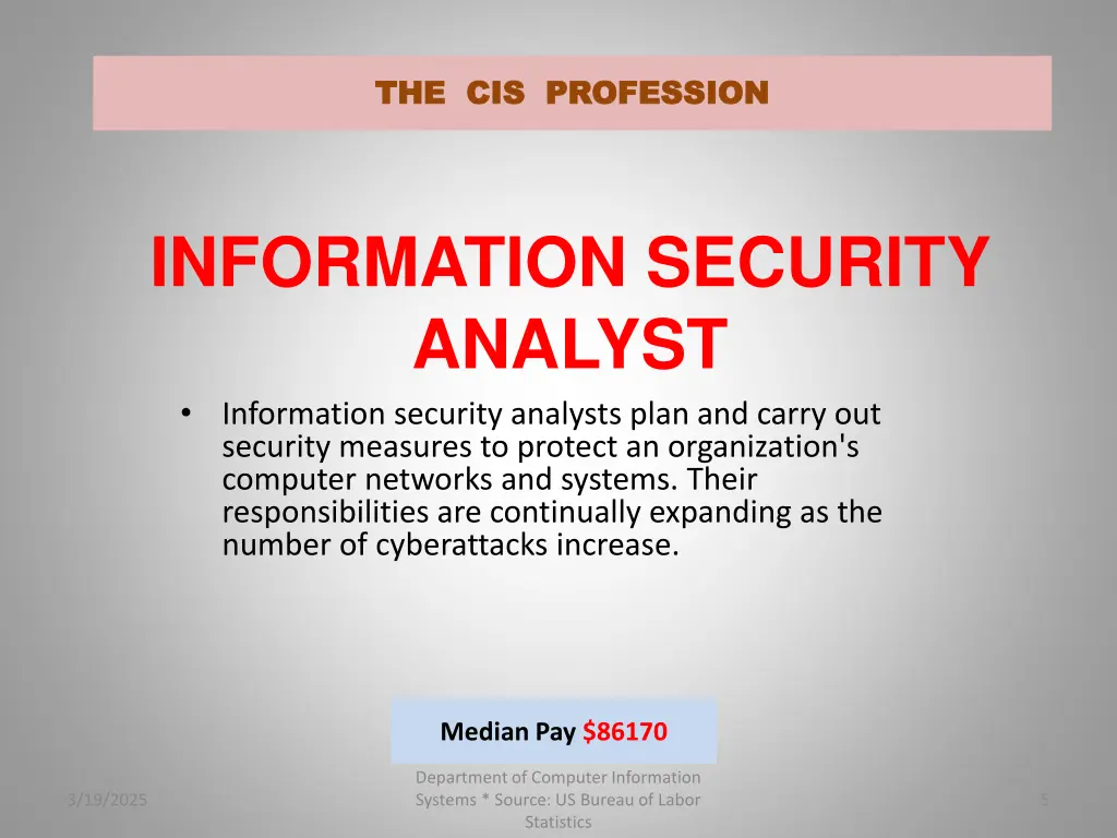 the cis profession the cis profession 4