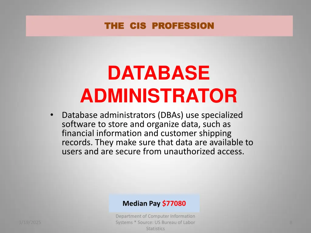 the cis profession the cis profession 7