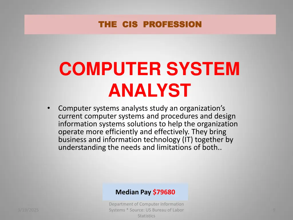 the cis profession the cis profession 8