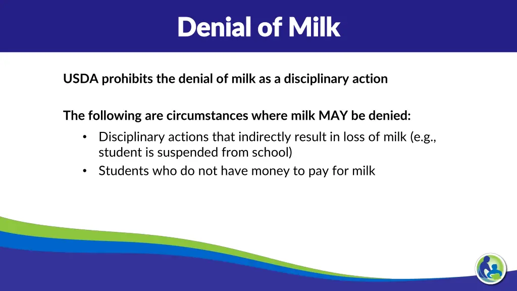 denial of milk denial of milk