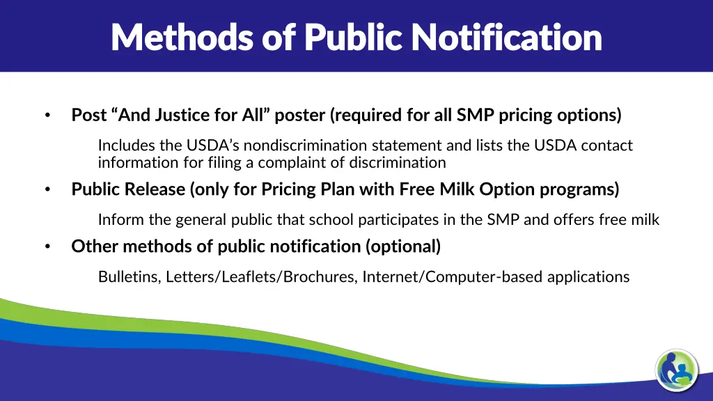methods of public notification methods of public