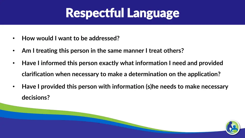 respectful language respectful language