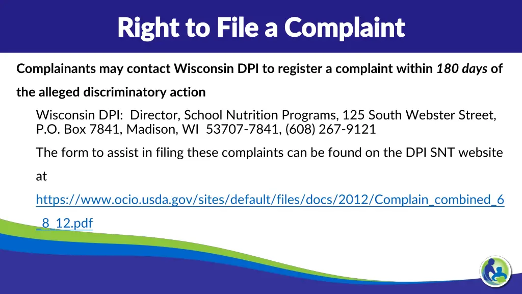 right to file a complaint right to file 1