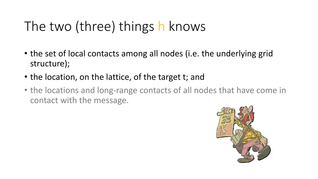 the two three things h knows