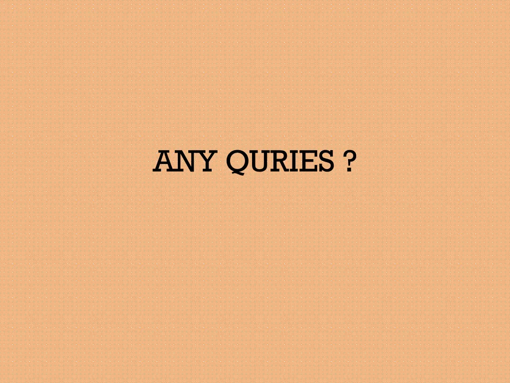 any quries